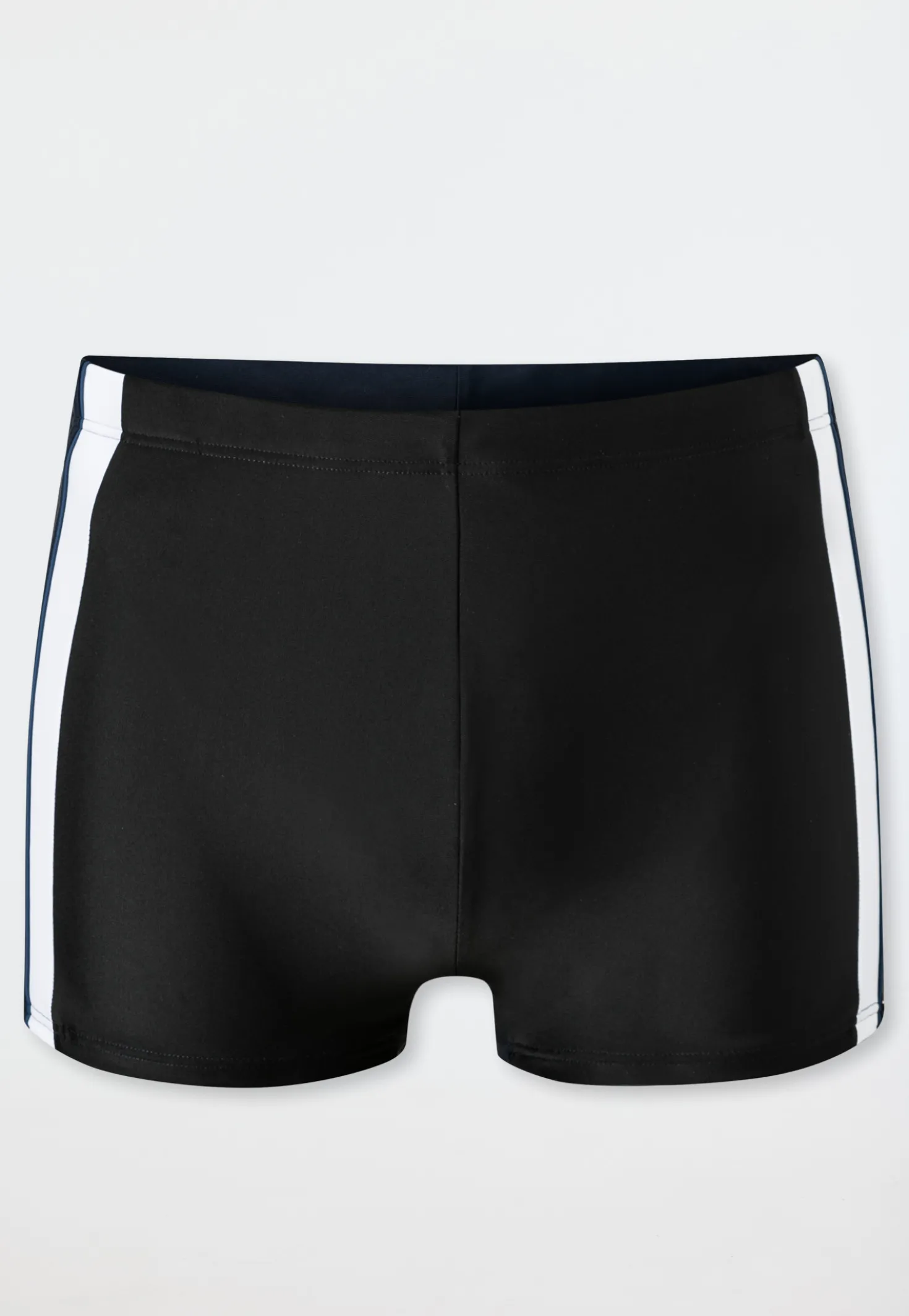 Badehose mit Bein Schlüsseltasche schwarz - Aqua