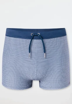 Badehose Wirkware blau gemustert - Aqua