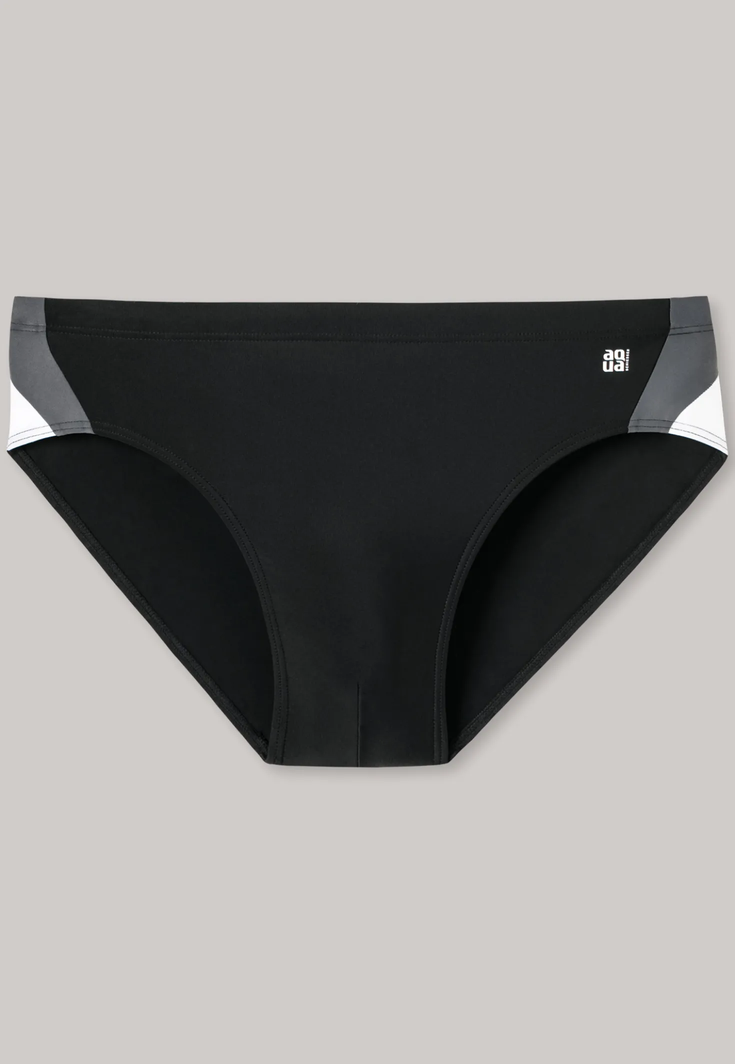 Badehose Wirkware seitliche Streifen schwarz - Nautical Active