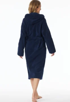 Bademantel mit Kapuze, 120 cm navy - Essentials