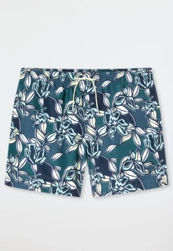 Badeshorts Webware multicolor gemustert - Aqua