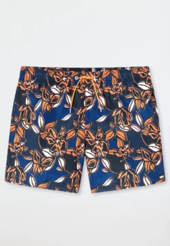 Badeshorts Webware multicolor gemustert - Aqua