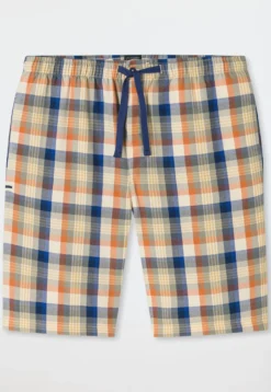 Bermuda kurz Webware beige kariert - Mix+Relax