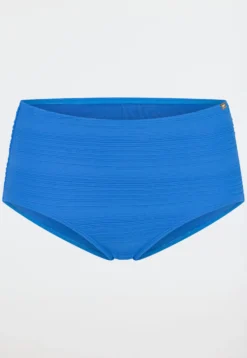 Bikinihose Panty Jersey recycelt Streifen aquarium - Aqua