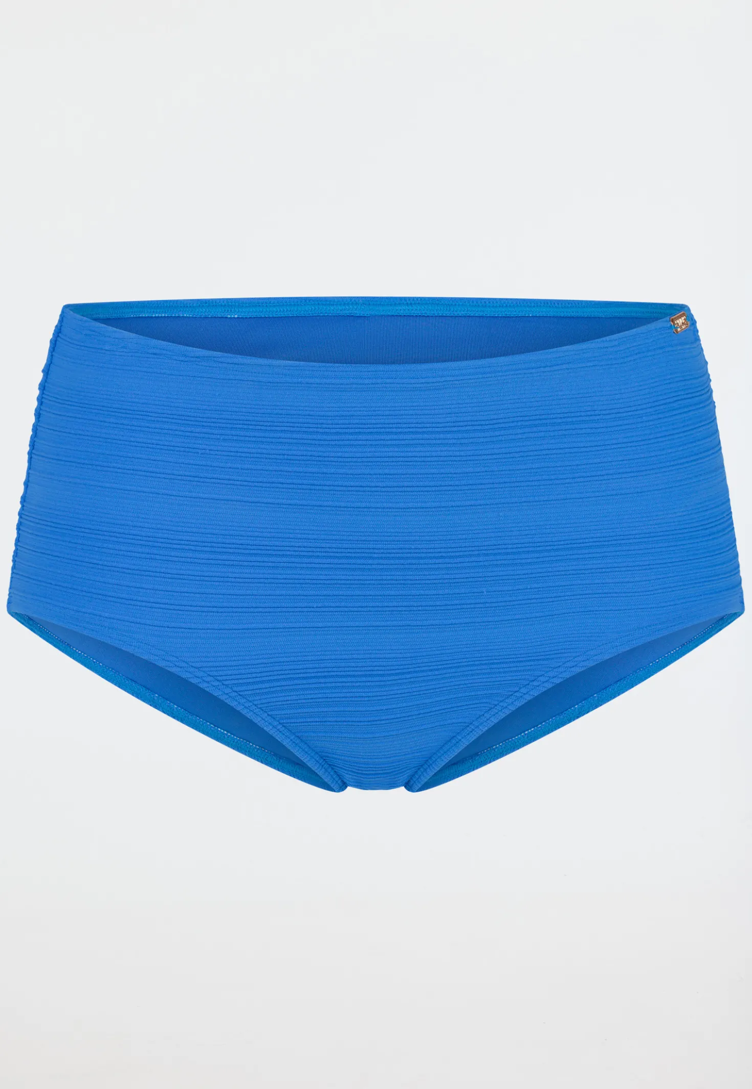Bikinihose Panty Jersey recycelt Streifen aquarium - Aqua