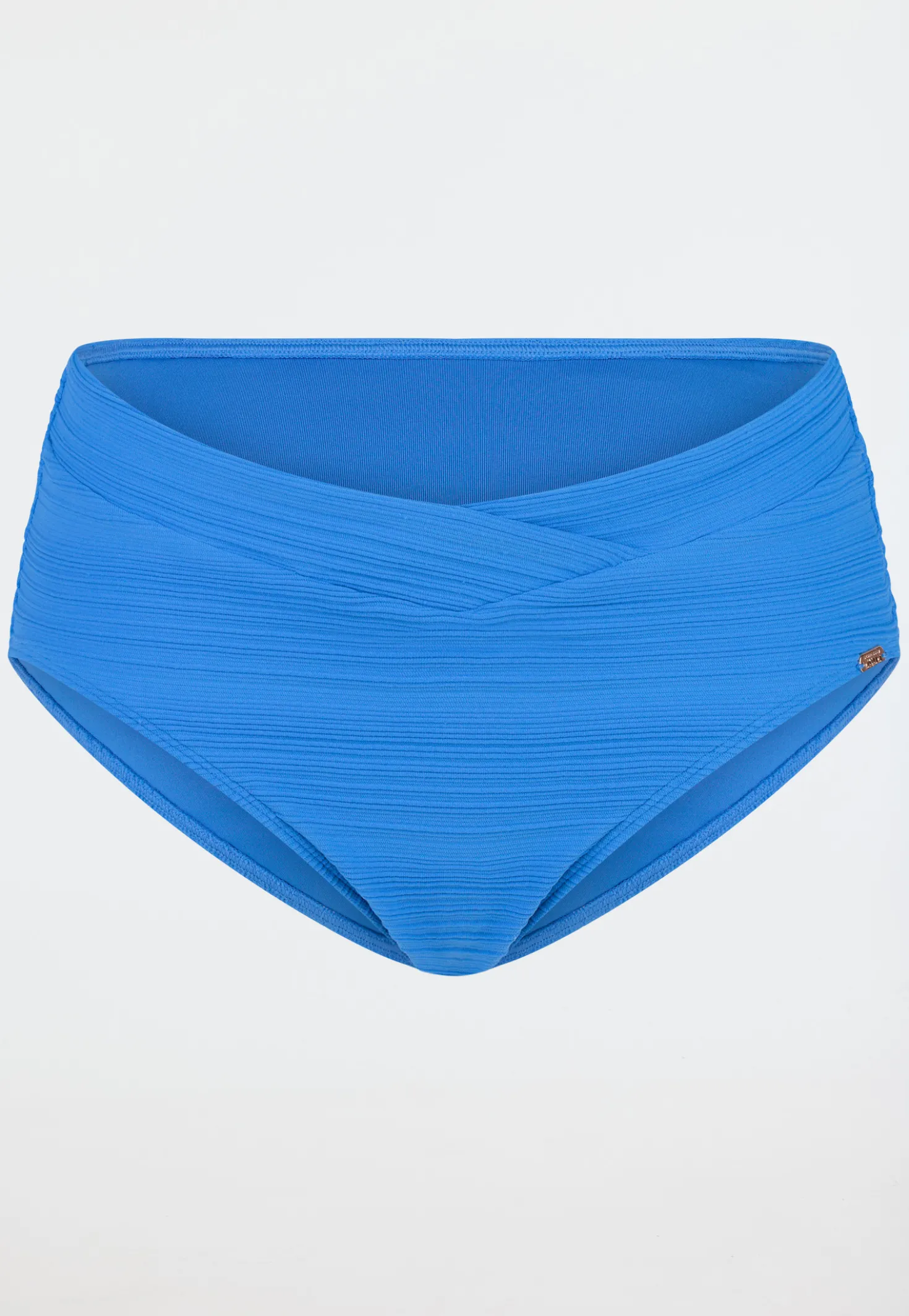 Bikinislip Retro Jersey recycelt Streifen aquarium - Aqua