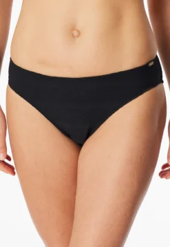 Bikinislip Streifen schwarz - Aqua