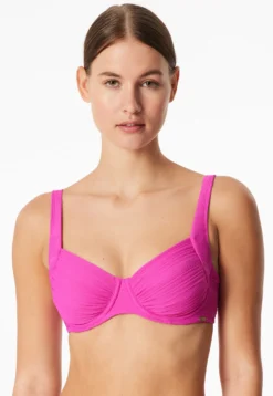 Bikini-Top mit Bügeln fuchsia - Aqua