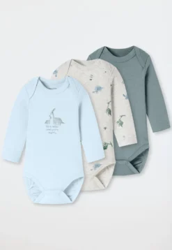Bodys langarm Dinos mehrfarbig - Baby
