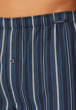 Boxershorts 2er-Pack Webware Streifen mehrfarbig - Boxershorts Multipack