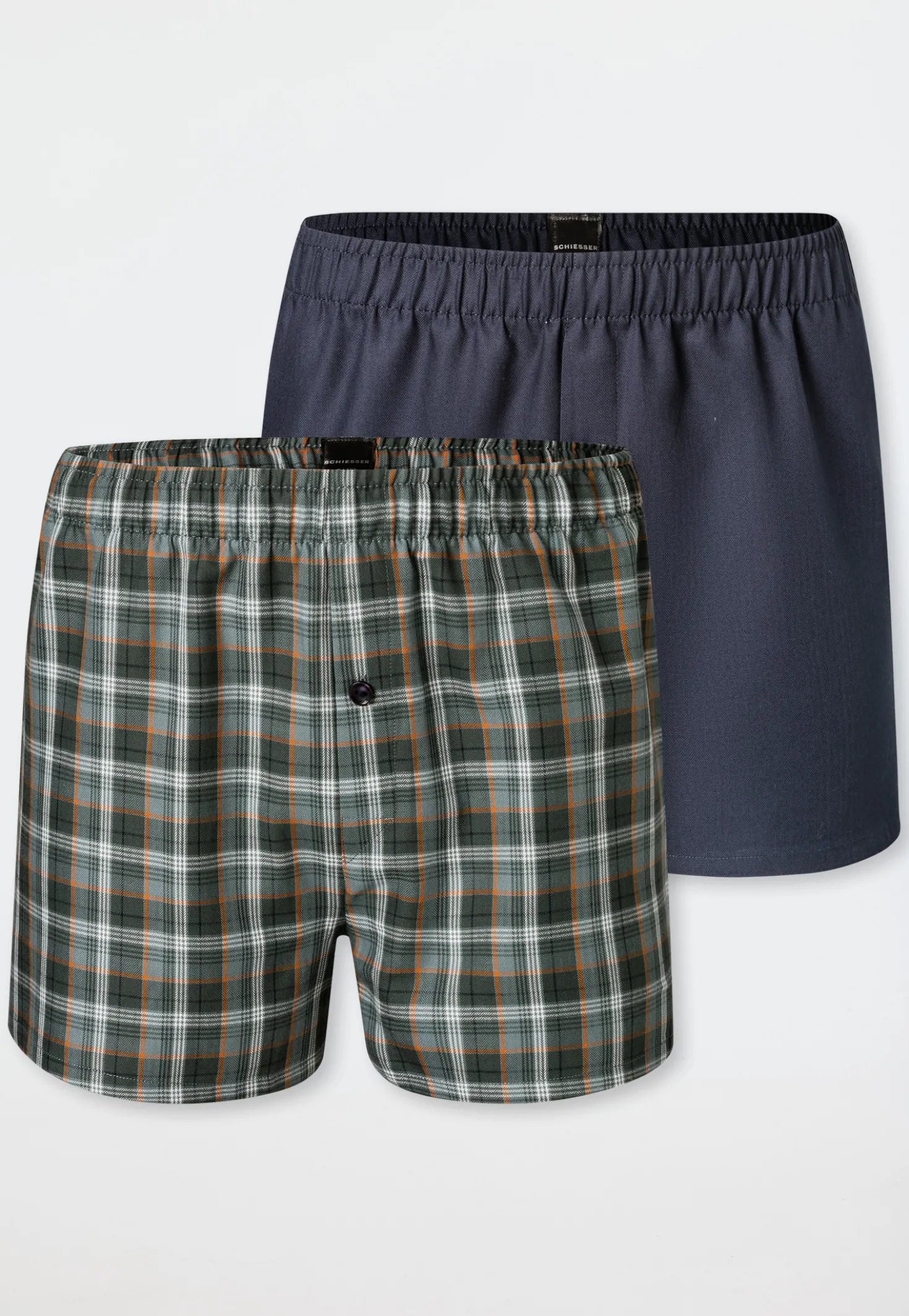 Boxershorts Webware 2er Pack Karo mehrfarbig - Boxershorts Multipacks