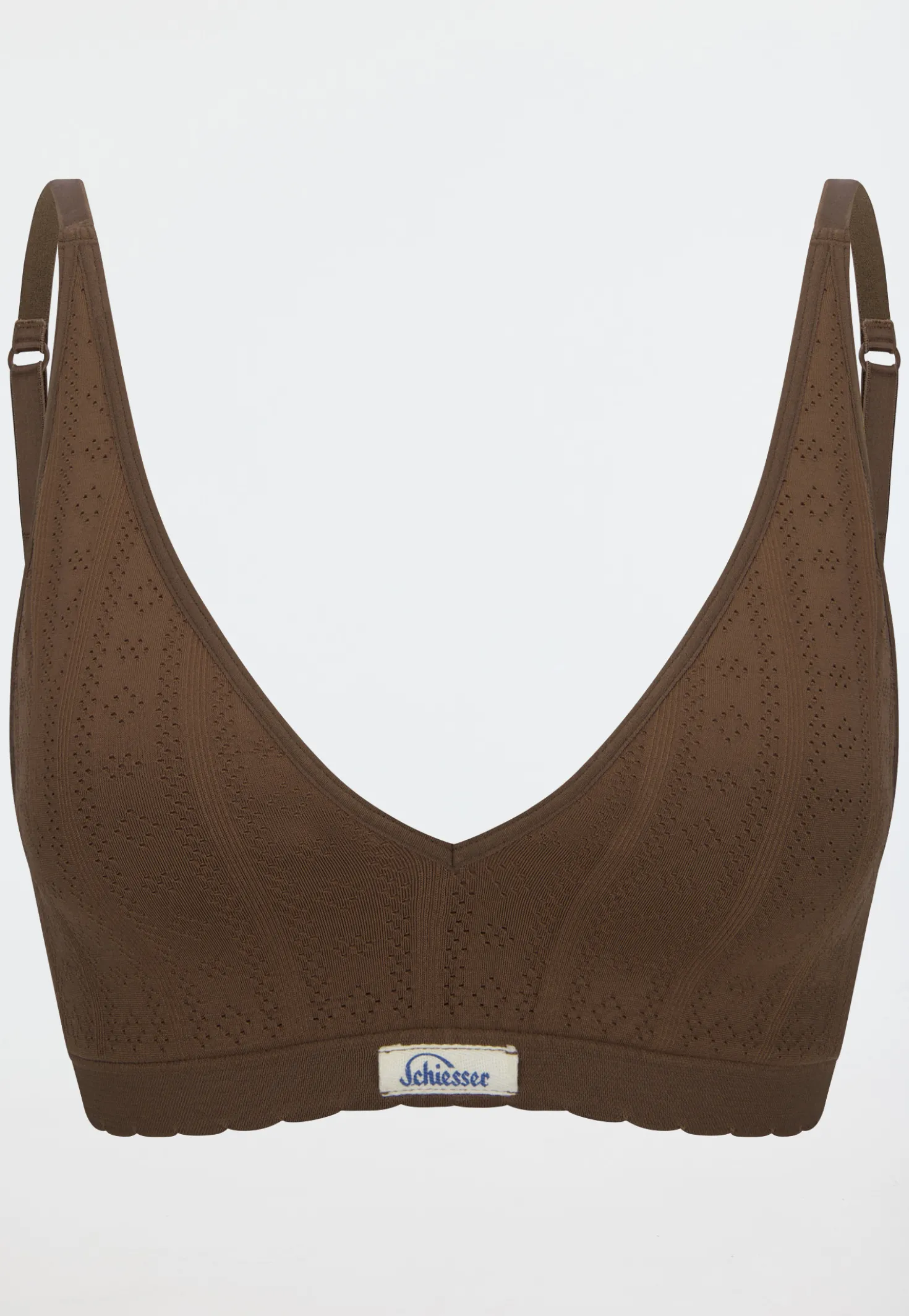 Bustier Ajourée seamless dunkelbraun - Revival Alma