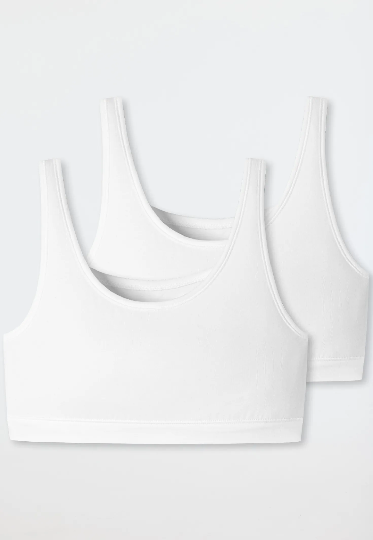 Bustier 2er-Pack ohne Cups weiß - 95/5