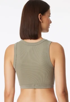 Bustier Feinripp jade - Revival Paula