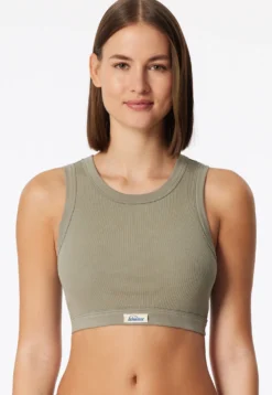 Bustier Feinripp jade - Revival Paula