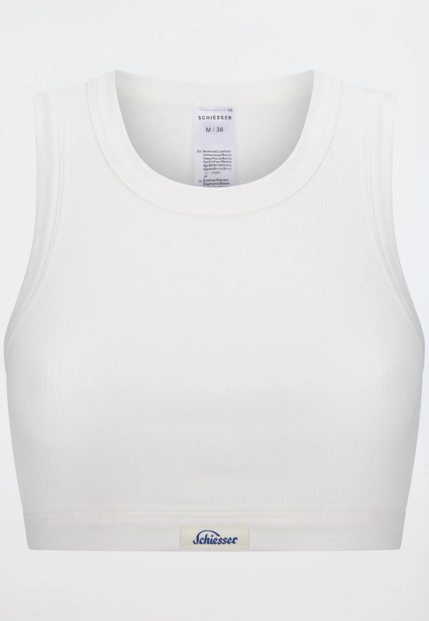 Bustier Feinripp off-white - Revival Paula