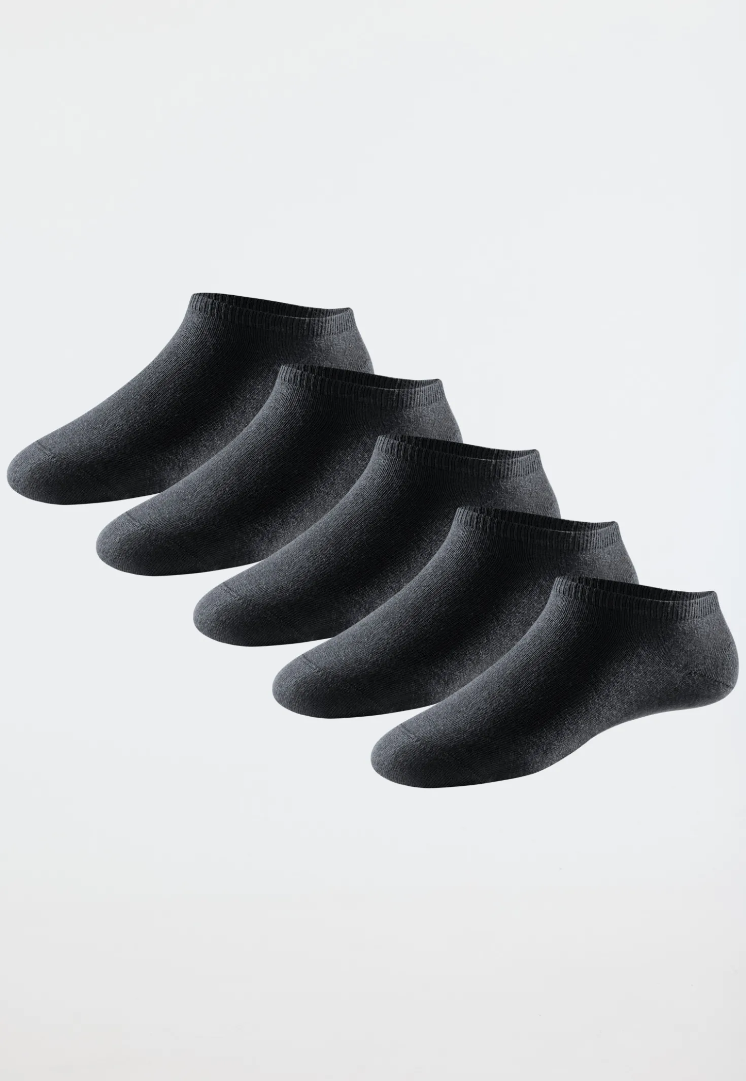 Damensneaker Fünferpack schwarz - Bluebird