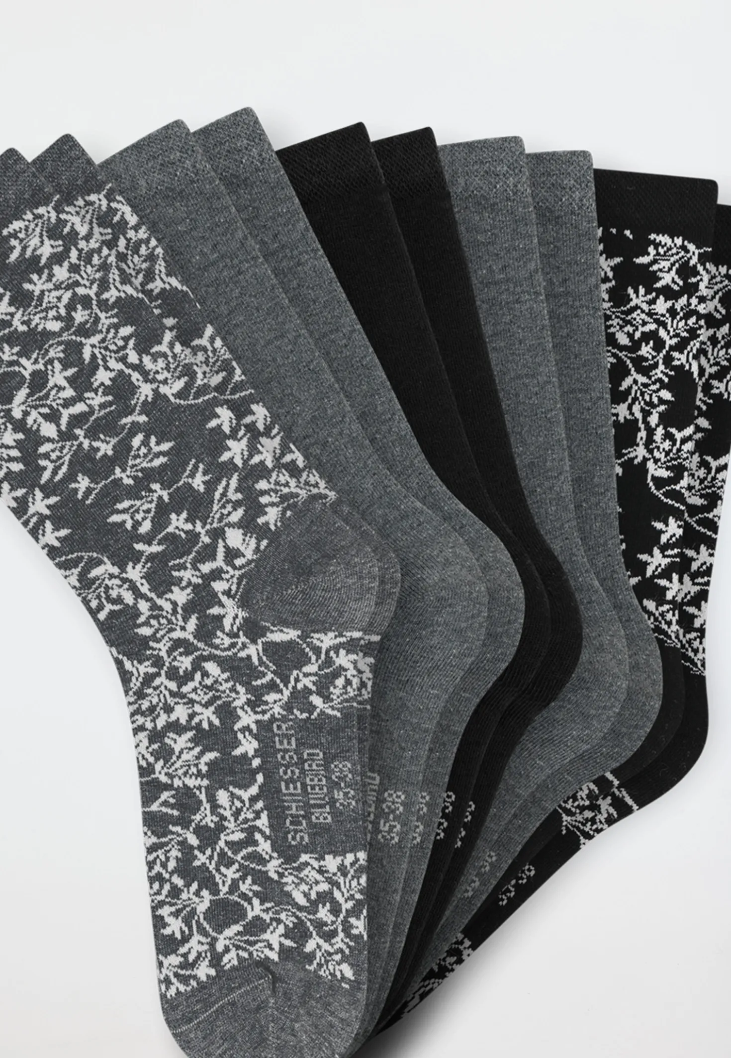 Damensocken 5er-Pack mehrfarbig - Bluebird