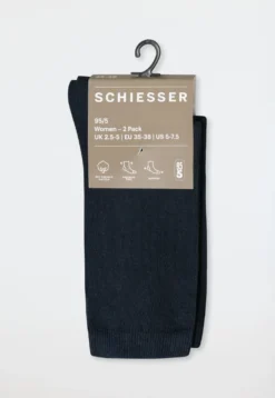 Damensocken 2er-Pack nachtblau - 95/5