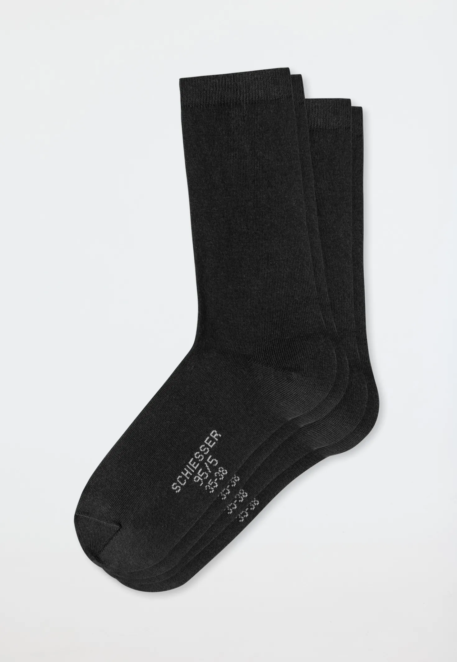 Damensocken 2er-Pack schwarz - 95/5