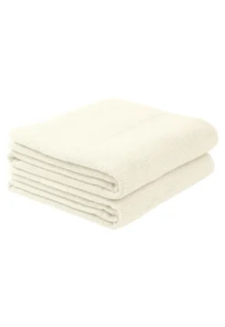 Duschtuch 2er-Pack 70x140 cm off-white - SCHIESSER Home