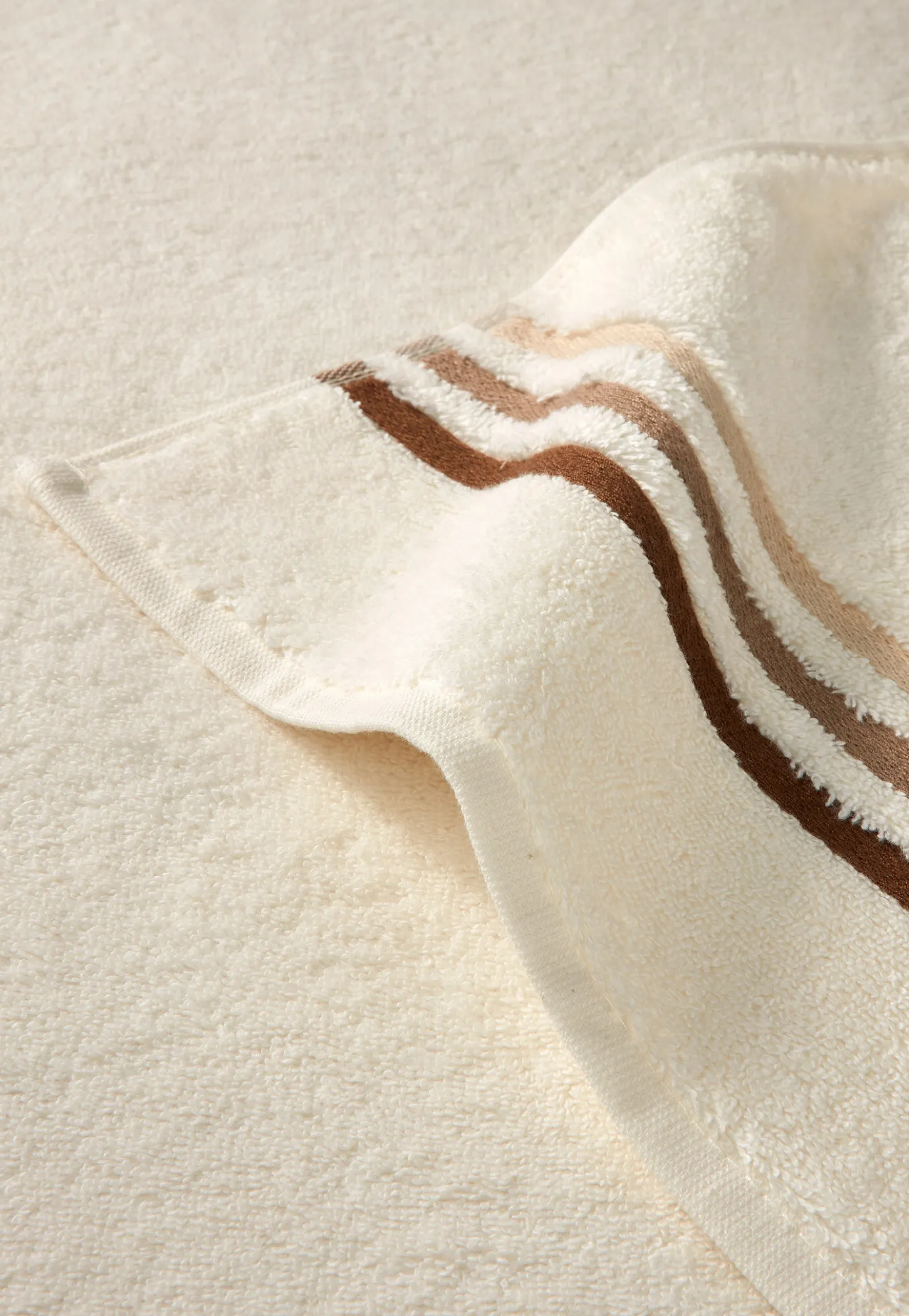 Duschtuch Skyline Color 70x140 creme - SCHIESSER Home
