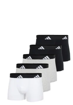Enge Boxershorts 5er-Pack Schwarz/Grau/Weiss - ADIDAS