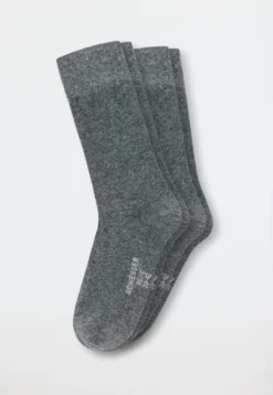 Herrensocken 2er-Pack anthrazit-meliert - 95/5