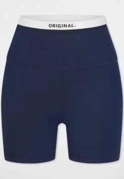 High Waist Biker Shorts Feinripp admiral - SCHIESSER Active