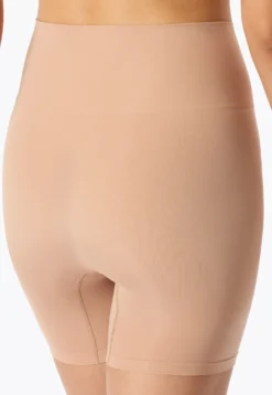 High Waist Biker Shorts seamless Jersey maple - Seamless Contouring