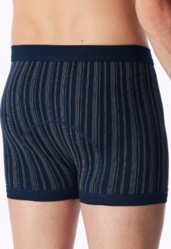 Hose kurz Feinripp 2er-Pack mit Eingriff dunkelblau gestreift - Original Classics