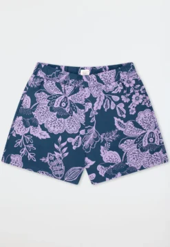 Hose kurz Heavy Single Jersey Blumen multicolor - Mix+Relax