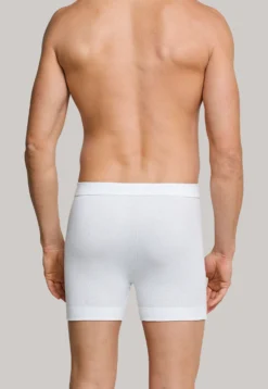 Hose kurz mit Eingriff Feinripp weiß - Essentials
