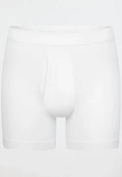 Hose kurz mit Eingriff Feinripp weiß - Essentials