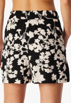 Hose kurz Viskose-Webware Blumen multicolor  Mix+Relax