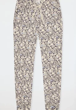 Hose lang Bündchen Blumen multicolor - Mix+Relax