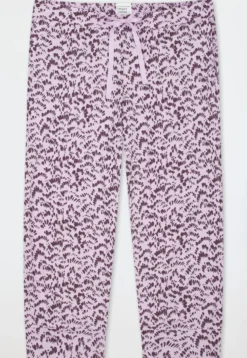 Hose 3/4 lang Bündchen Federn multicolor - Mix+Relax