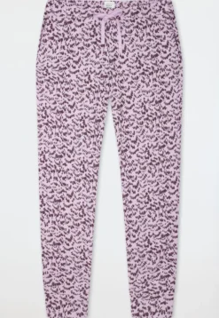 Hose lang Bündchen Federn multicolor - Mix+Relax