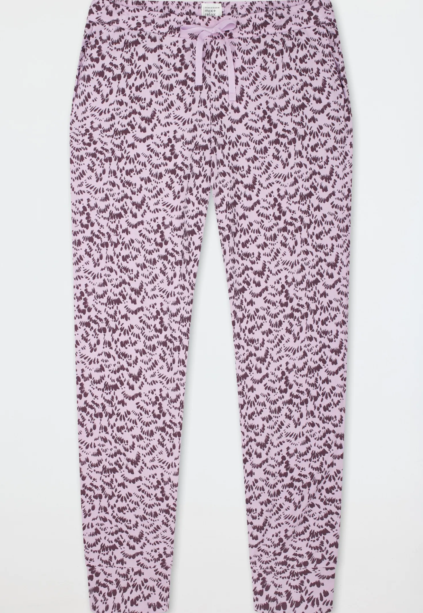 Hose lang Bündchen Federn multicolor - Mix+Relax