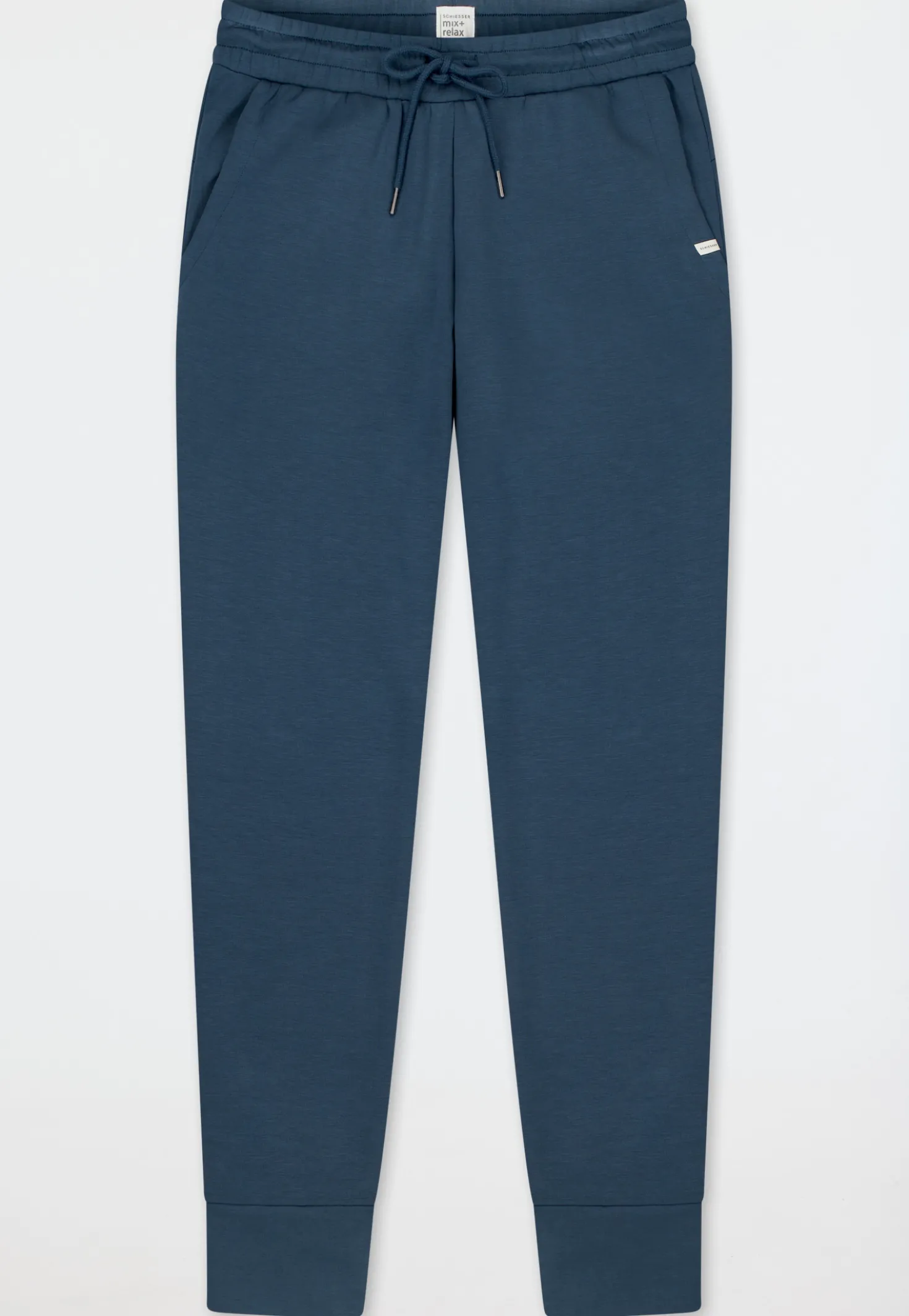 Hose lang Doubleface Bündchen deep blue - Mix+Relax