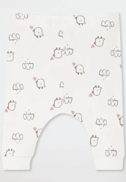 Hose lang 3er-Pack Feinripp mehrfarbig - Baby