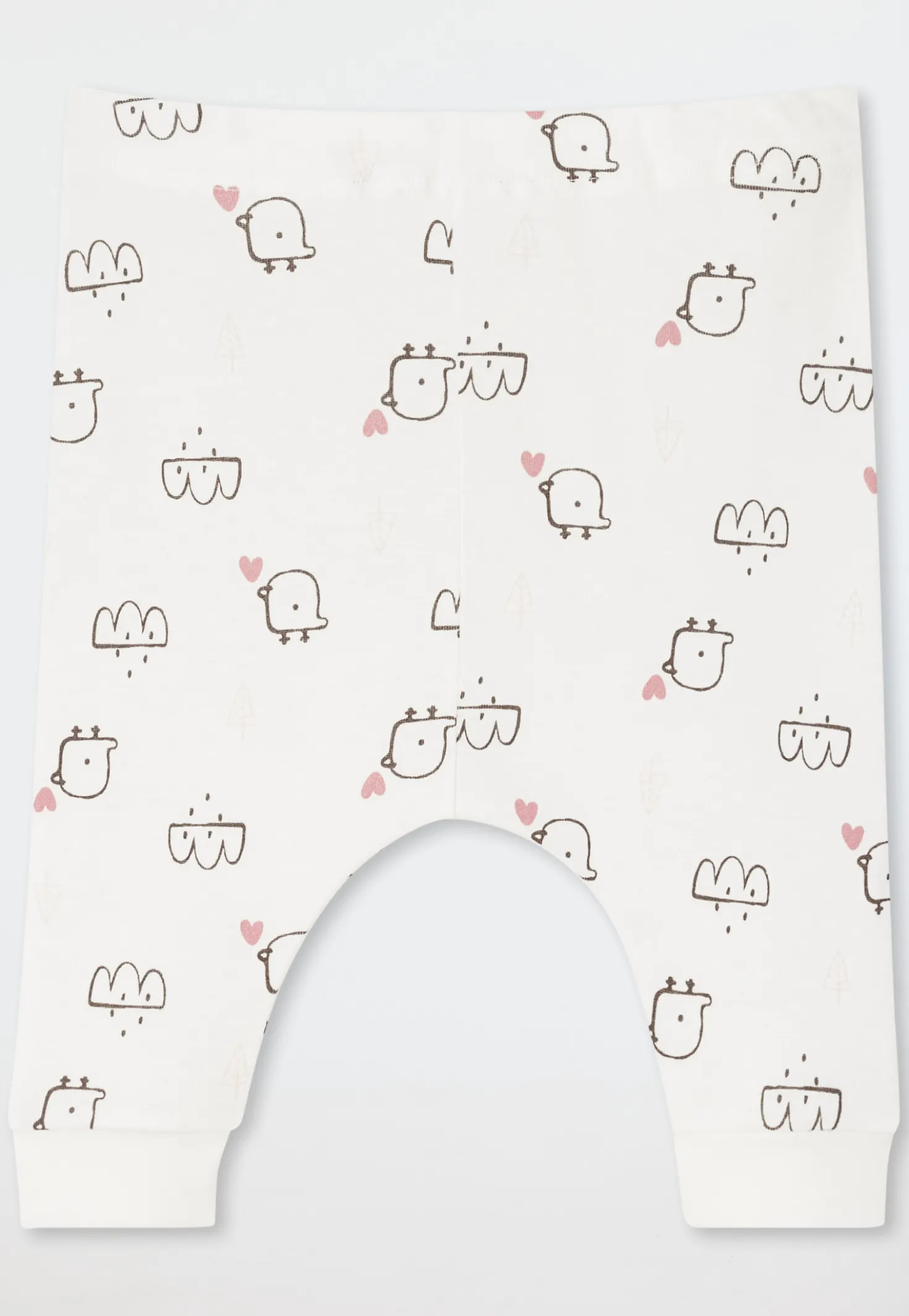 Hose lang 3er-Pack Feinripp mehrfarbig - Baby