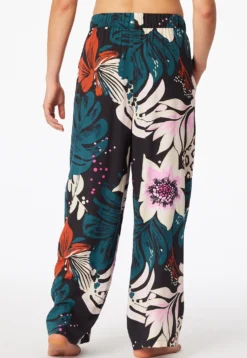 Hose lang Viskose-Webware Blumen multicolor  Mix+Relax