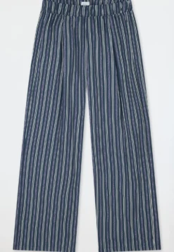 Hose lang Viskose-Webware Streifen multicolor Mix+Relax