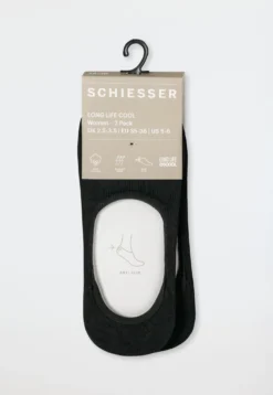 Inshoe-Damensocken 2er-Pack schwarz - Long Life Cool