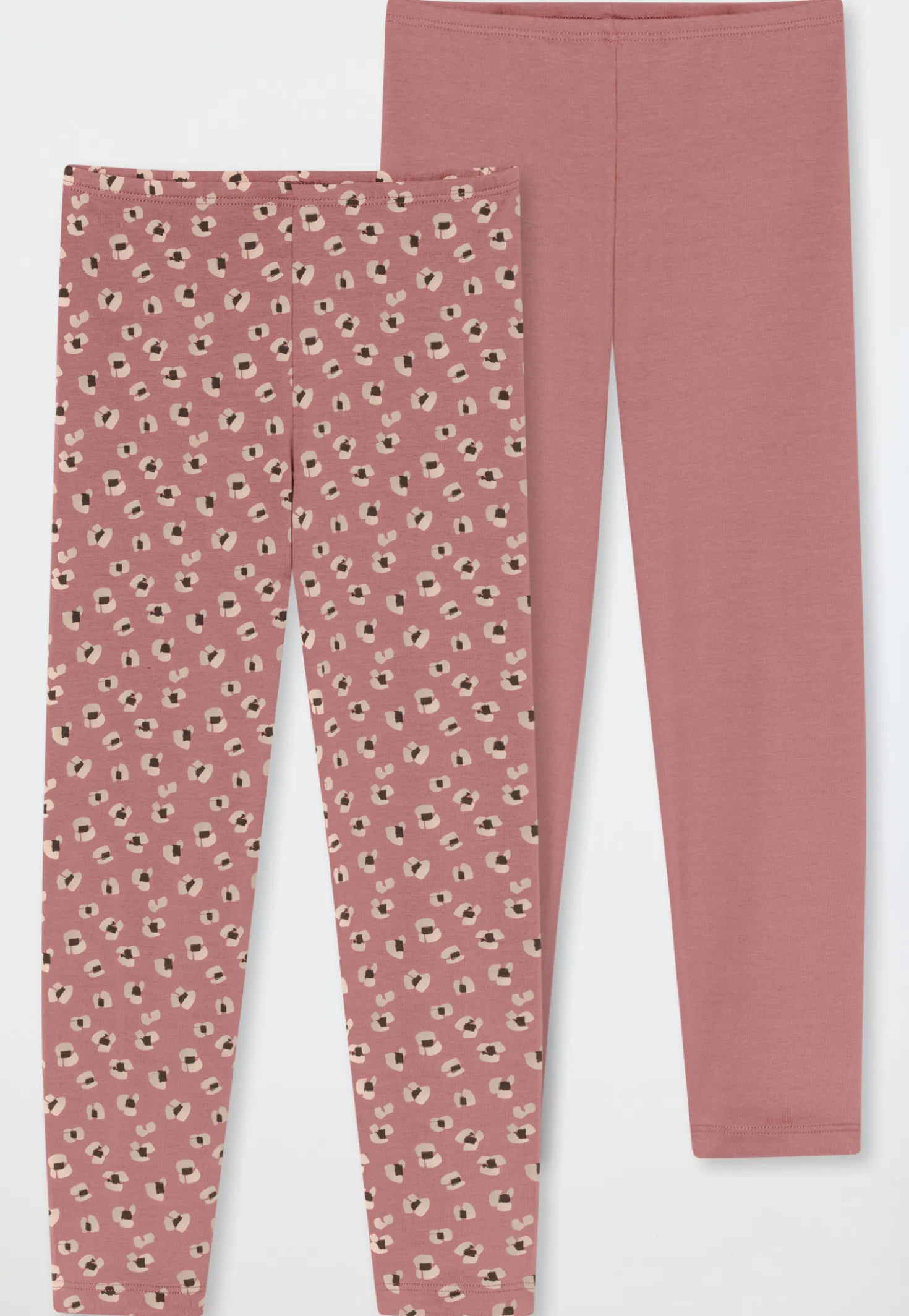 Leggings 2er-Pack Animal-Print malve - 95/5