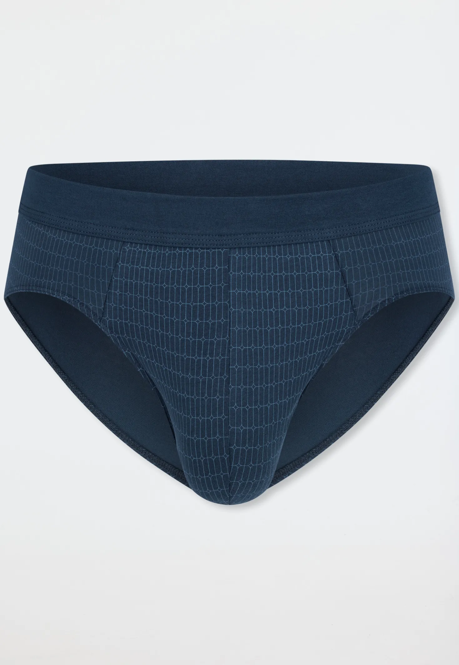 Minislip gemustert deep blue - Comfort Fit