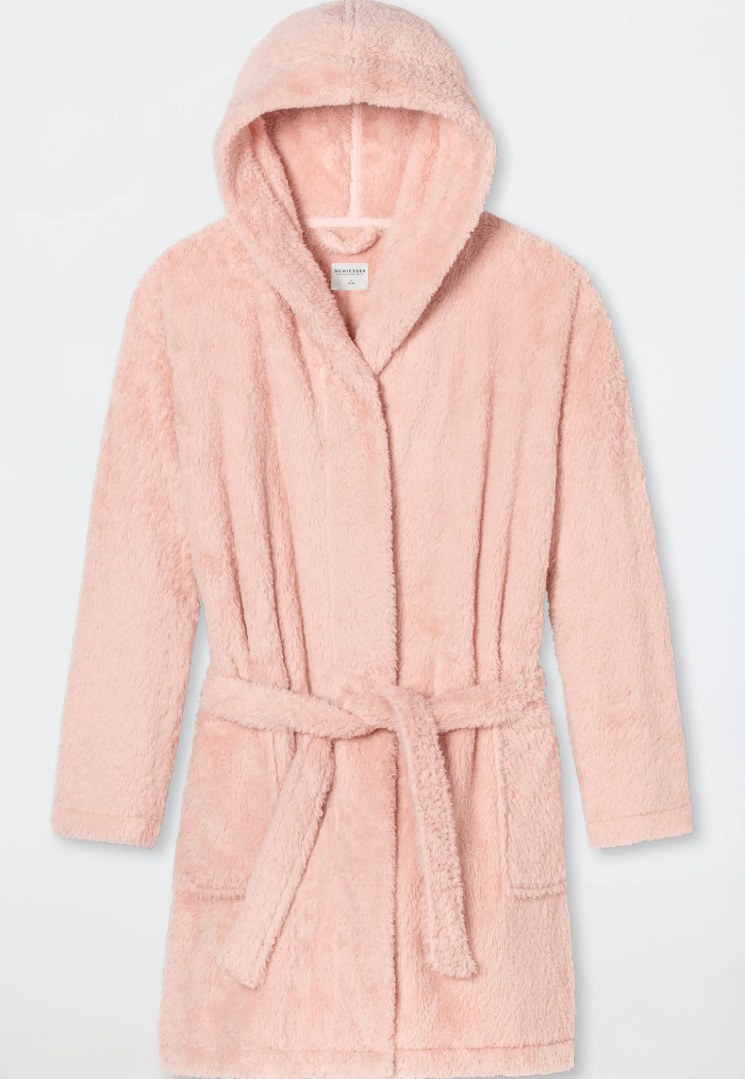 Morgenmantel Teddy-Fleece Comfort-Fit rosé - Essentials