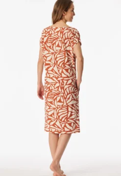 Nachthemd kurzarm terracotta - Selected Premium