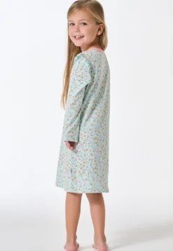 Nachthemd langarm Rüschen Herzchen multicolor - Kids Nightwear